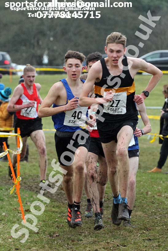 Junior mens Northern Cross Country Champs., Camp Hill Estate, Kirklington.  Photo: David T. Hewitson/Sports for All Pics